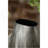 9.5x5.5x12" Aluminum Layered Chisel Oval Vase