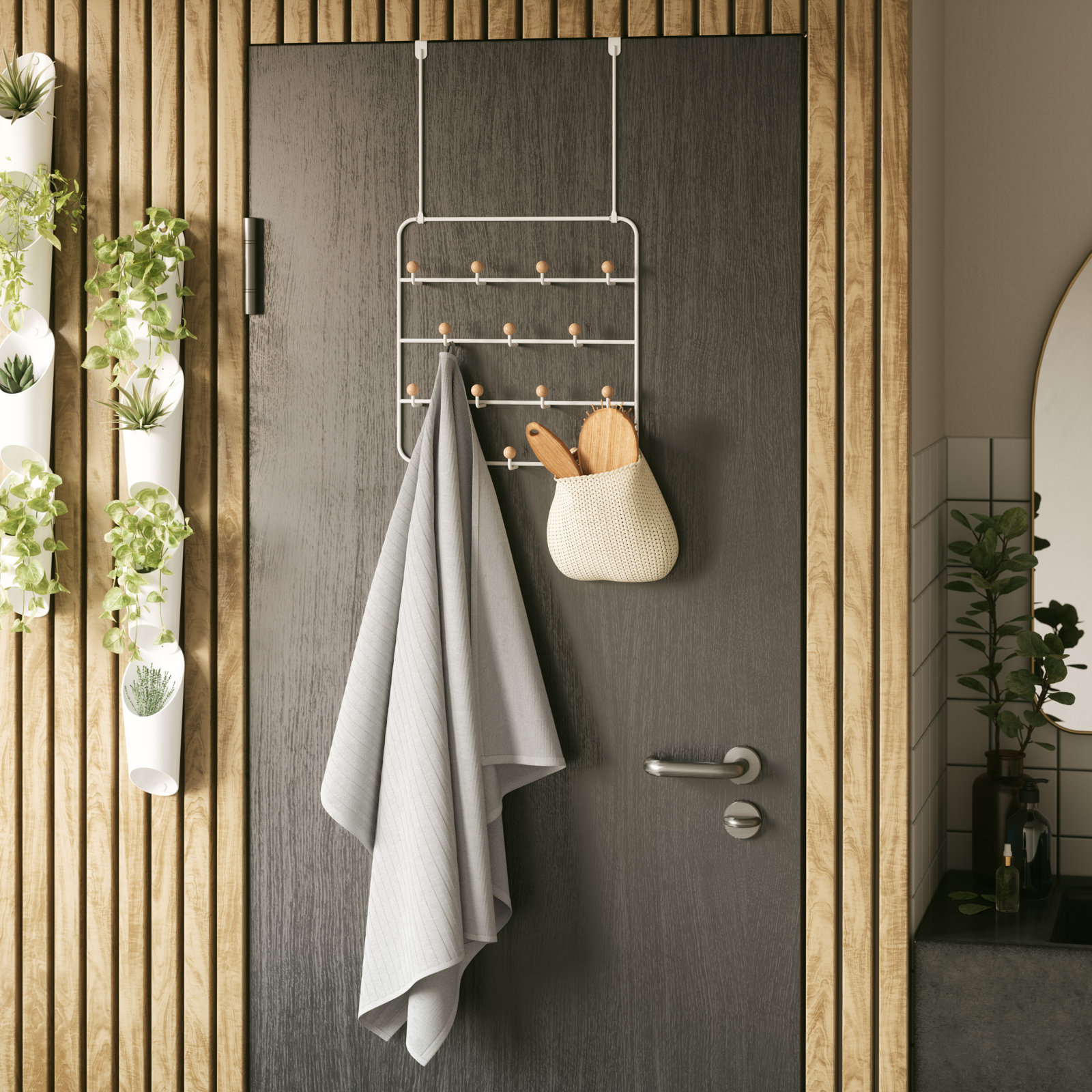 Estique 14 Hook Overdoor Organizer