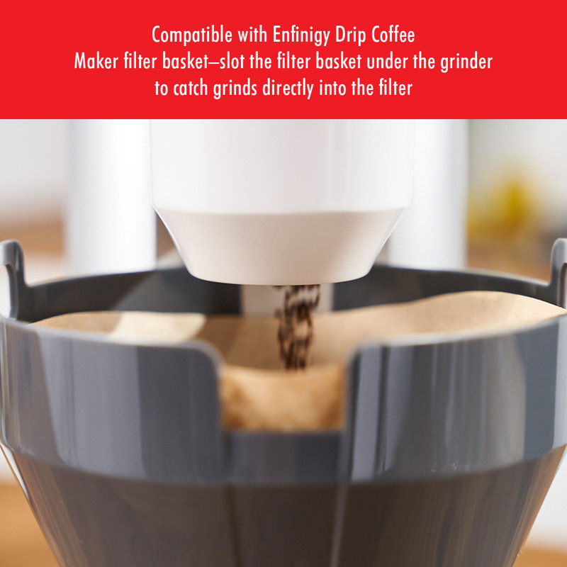 ZWILLING Enfinigy Coffee Bean Grinder, Silver