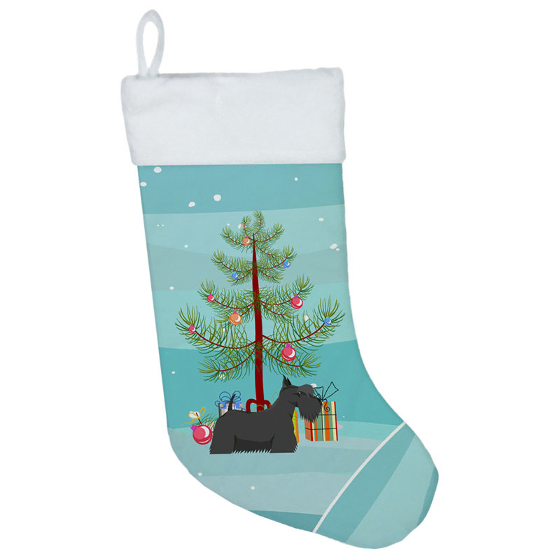 Chaussette de noël joyeux de noël, Terrier écossais