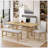 Tymur 6 - Person Extendable Trestle Base Dining Set-1055293487