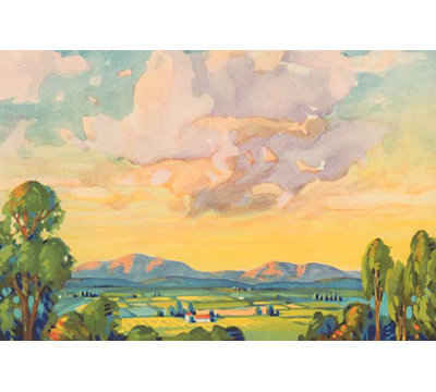 «Landscape and Summer Clouds», reproduction d'art