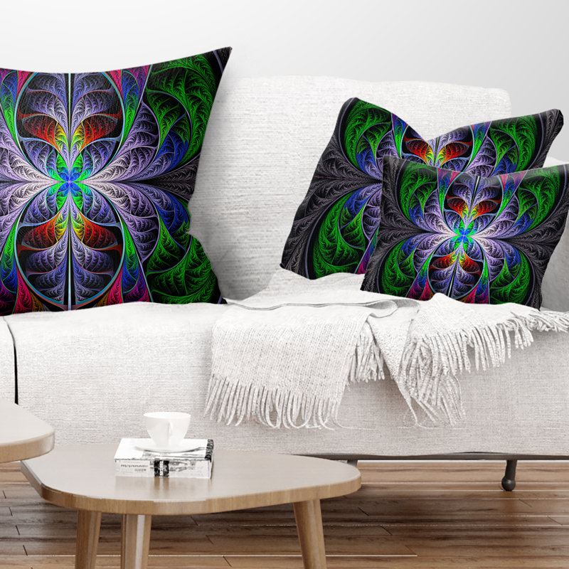 Coussin lombaire abstrait en verre coloré abstrait