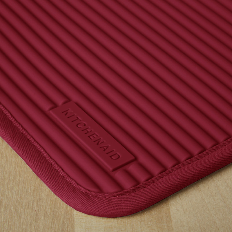 KitchenAid Ribbed Soft Silicone Potholder, Smoked Paprika