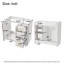 Meuble-lavabo de 36 po sans lavabo supérieur, armoire de rangement en bois massif, meuble-lavabo autoportant avec 3 tiroirs et portes à fermeture douce-132274145
