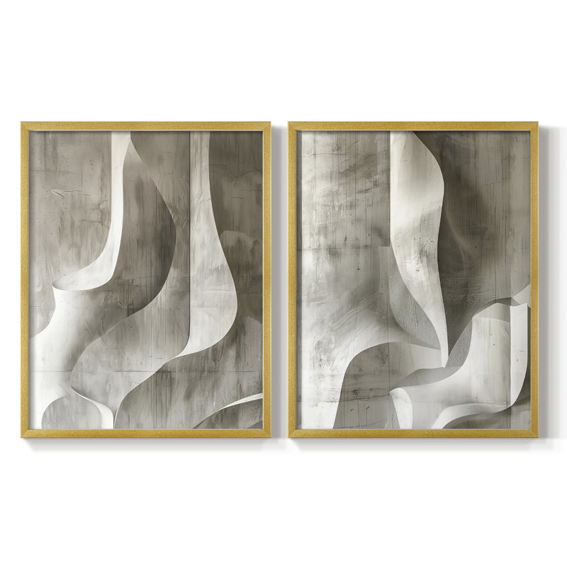 Série ABSTRACT CDLX - Reproduction encadrée de qualité supérieure - prête à être accrochée - aucun clou requis - aucun clou requis