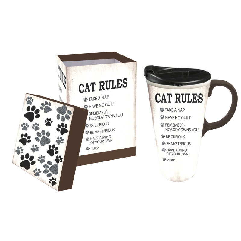 Wildon Home® Brun 17oz. Ceramic Perfect Cup