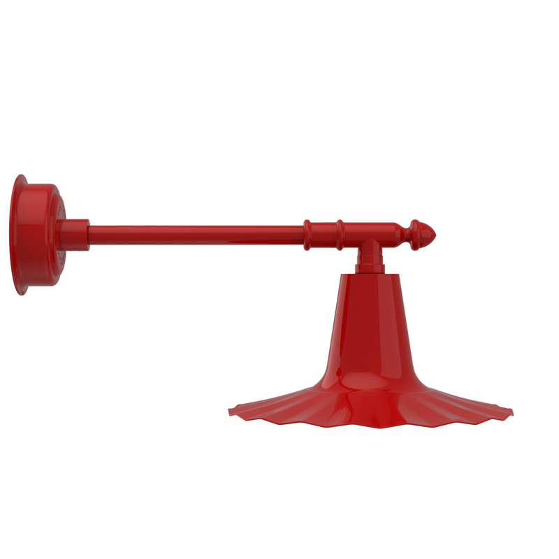 Iris LED Wall Light, 7.5" H x 16" W x 16" D, Red