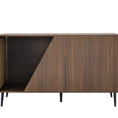 Maison pour chat avec rangement - noyer de style meuble, nettoyage facile, griffoirs fonctionnels et porte, confortable, profondeur 52,69 po, largeur 20,15 po, hauteur 30,78 po, conception noyer en bois 96,47 lb