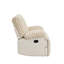 Canapés confortables en velours côtelé, fauteuil inclinable manuel beige avec porte-gobelets pour la maison