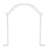 Large Wedding Arch Backdrop Stand Metal Arch Frame in White