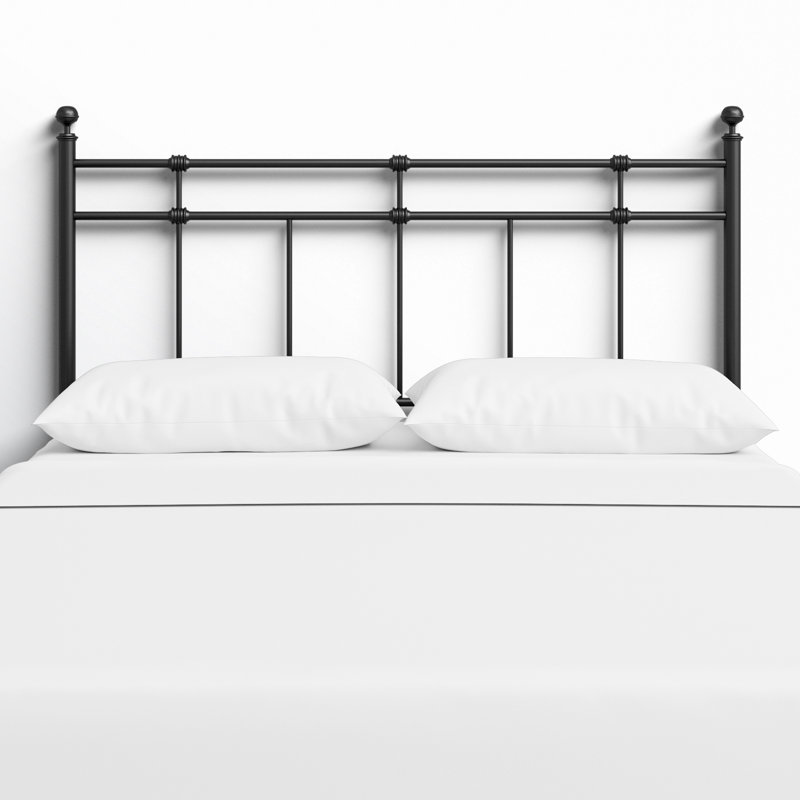 Tête de lit en acier, Grand, Noir mat