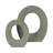 Stoneware Ceramic Vase with Sculptural Circular Design and Textured Detail, Modern Contemporary Sleek Decorative Accent-605241558-605241561