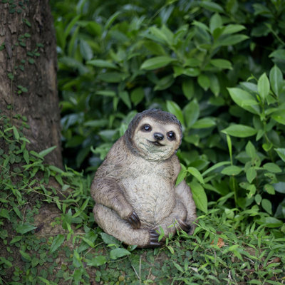  Brown Sloth Decorative Figurine for Home & Office Décor, Handcrafted Resin Statue, Realistic Design, Collectible Animal Accent, Weather-Resistant Indoor/Outdoor Decor