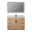 Meuble-lavabo simple 48 po avec miroir Cicero