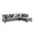 Malone Reversible Sectional Gray Microsuede-1725083111