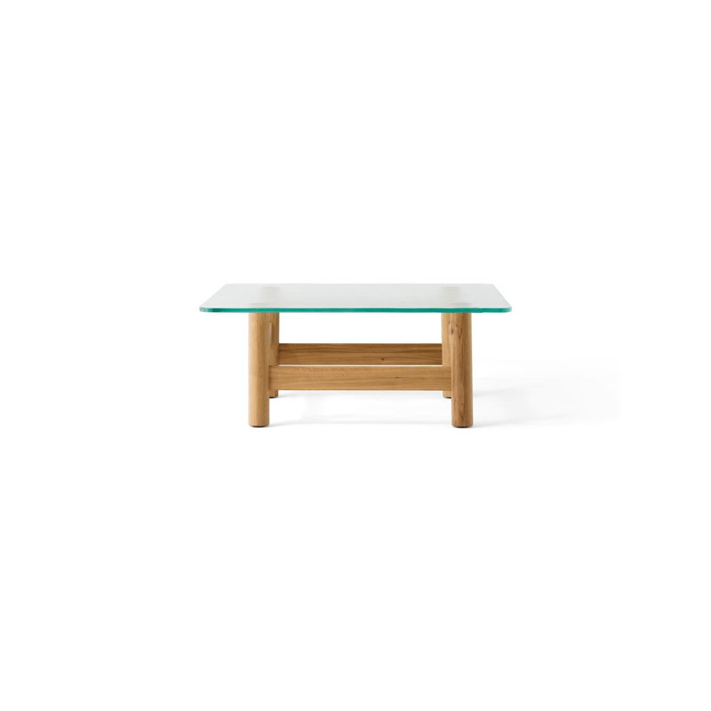 Brasilia Coffee Table, Natural Oak