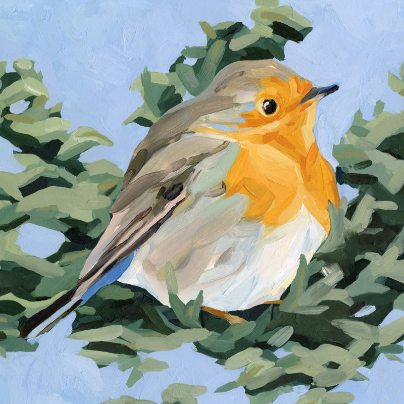 Bird I by Emma Scarvey - Wrapped Canvas Painting, 51cm H x 51cm W
