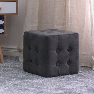 Stroud 31cm Wide Tufted Square Cube Ottoman