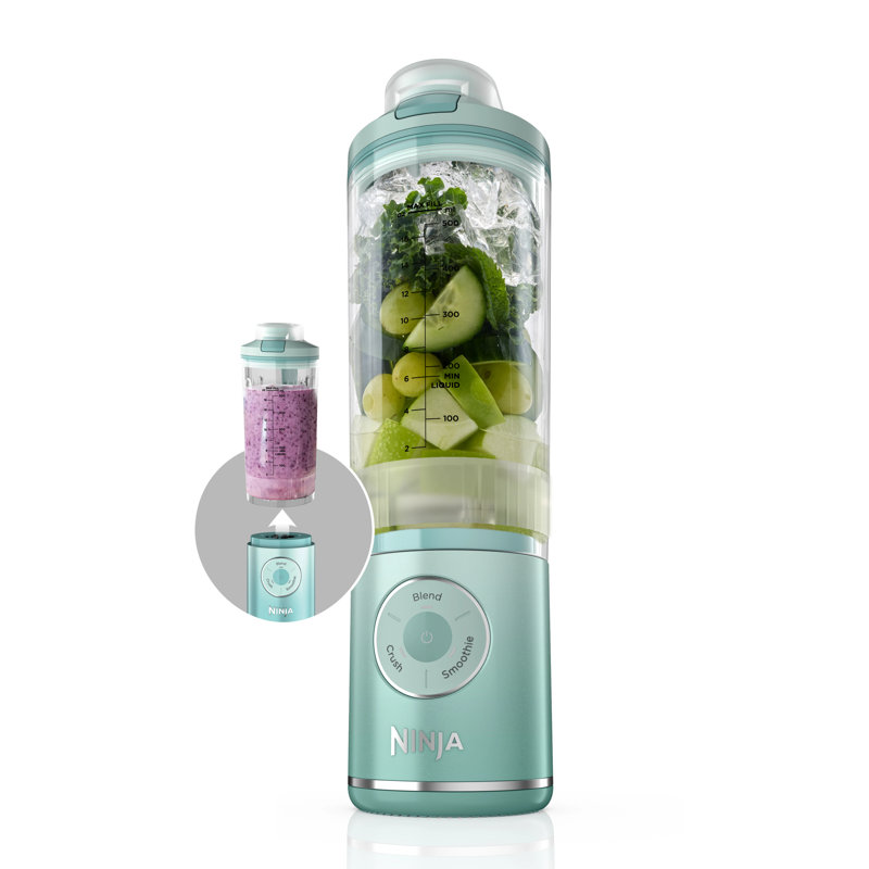 Ninja Blast Max Portable Blender, 22 oz. Twist & Go Vessel, Sea Glass