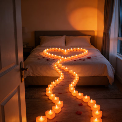 48 Pcs Romantic Heart LED Tealight Candles, Flameless Heart-Shaped Tea Lights with Warm yellow Glow, Battery Operated for Wedding Anniversary Proposal Birthday Party Decor