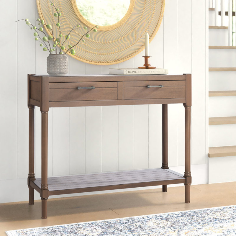Mehaffey 35.5'' Console Table, Brown