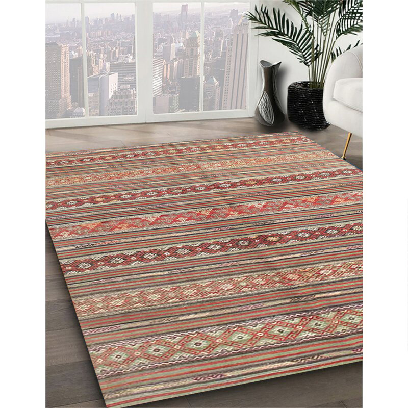 Tapis brun Southwestern, Rectangle 8 pi x 10 pi