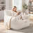 Set of 2 Oversized Compression Corduroy Foam Bean Bag Chair-746911274