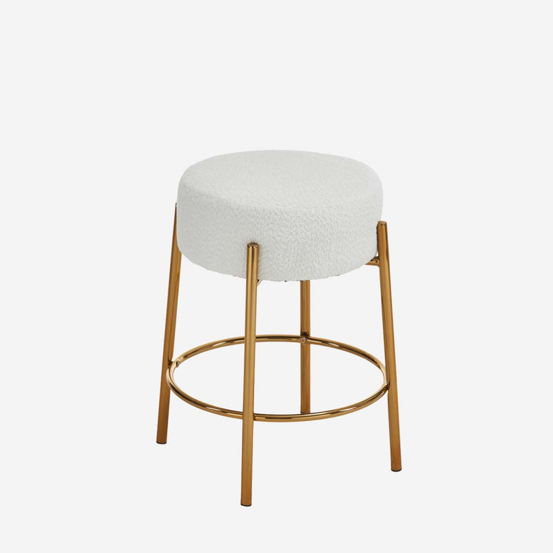 Stool 30" Tall, Round High Bar Stools, Set   2 - Contemporary upholstered dining stools for kitchens, coffee shops and bar stores - Includes sturdy hardware support legs
