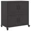 Buffet moyen rectangulaire en acier laminé à froid vidaXL 26,8 po x 15,4 po x 28,3 po