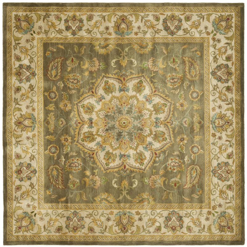 Cranmore Hand Tufted Wool Oriental Rug, Square 8'