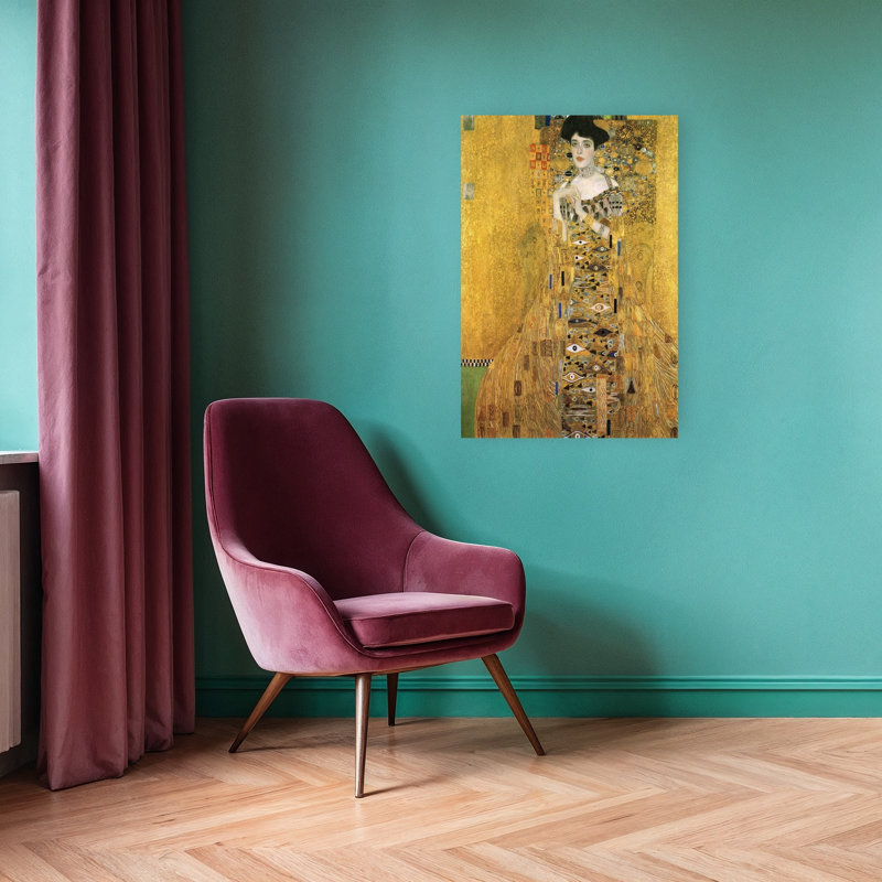 «Portrait of Adele Bloch-Bauer I», impression d'art mural classique et moderne, H 36 po x l 24 po