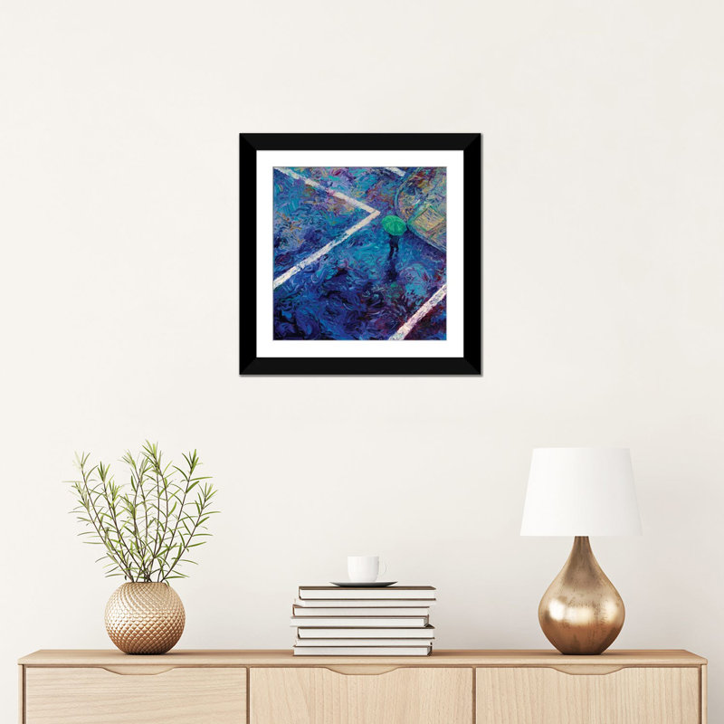 "iris scott-studio view" , reproduction d’art sur toile tendue, H 16 po x l 16 po x P 1 po, Papier d'art encadré noir, Blanc