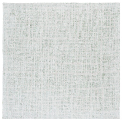 Restoration Vintage 902 Hand Tufted Cotton/Polyester Abstract Indoor Use Only Rug in Green/Ivory