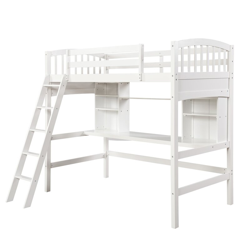 Harriet Bee Stoutland Kids Twin Loft Bed & Reviews | Wayfair