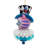 Kurt Adler Wooden Ornament for Christmas Tree, Cheshire Cat Hat