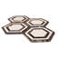 Carreau de mosaïque en marbre hexagonal 12 po x 12 po Santorini-63332458