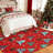 Christmas Tree Non-Slip Washable Low Pile Area Rug, Holiday Decor Living Room Rug, Red Xmas Design-2068664100