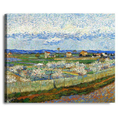 Peach Trees in Blossom by Vincent Van Gogh. World Classic Reproductions For HomeDecor