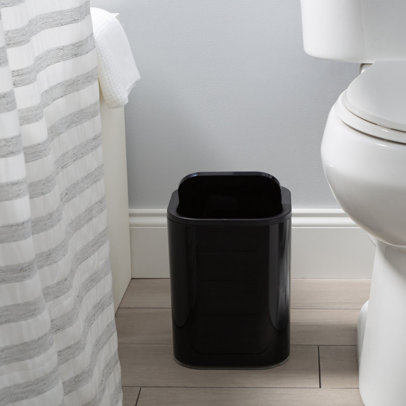 8 Liter Waste Basket, Black 