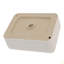 Lavabo de salle de bain vasque rectangulaire en céramique 16X12 pouces-121099747