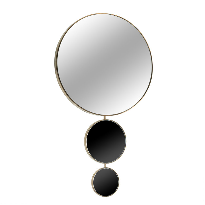 Oakland Beveled Mirror, Brass/Black