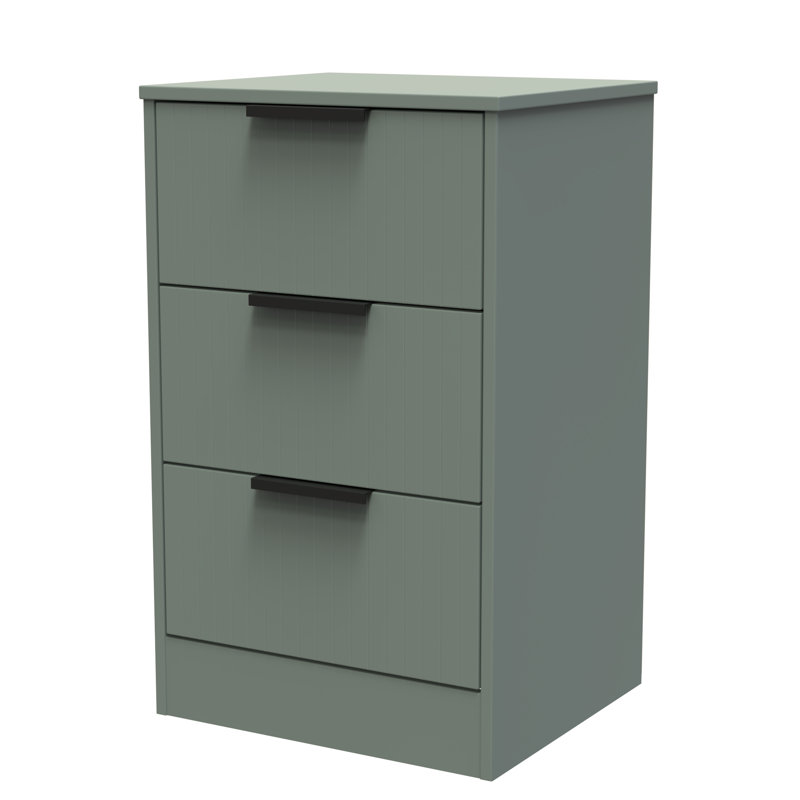 Atsumi 45cm W Manufactured Wood Bedside Table, Reed Green
