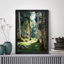 Art mural encadré minimaliste avec cadre en bois massif, bois prêt à accrocher, impression haute définition sur toile