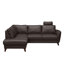 Migues Leather Corner Sofa with Sleeping Function and Storage-1251999394-1251999397