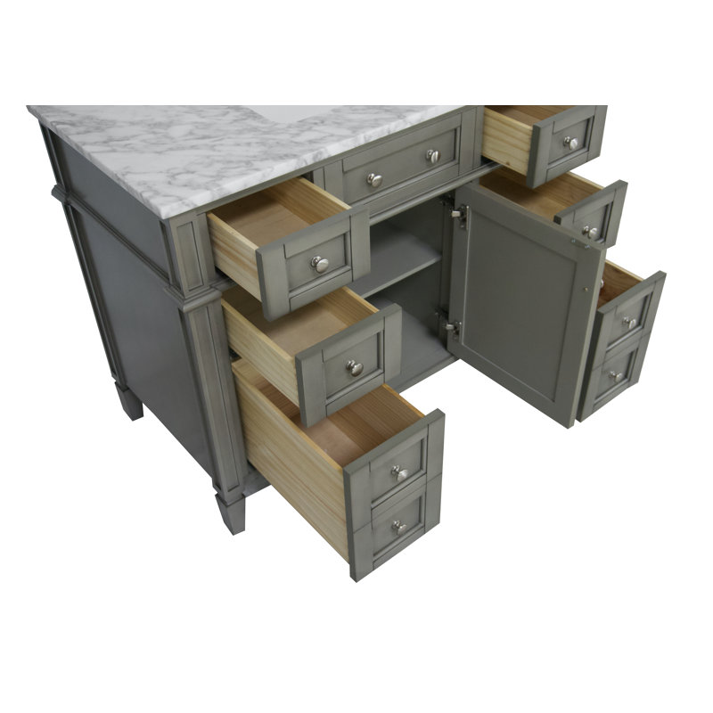 Ensemble de meuble-lavabo simple 42 po Lakeland, Gris patiné