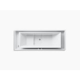 Sok® 104" x 41" Drop In Air Acrylic Bathtub with Heater
