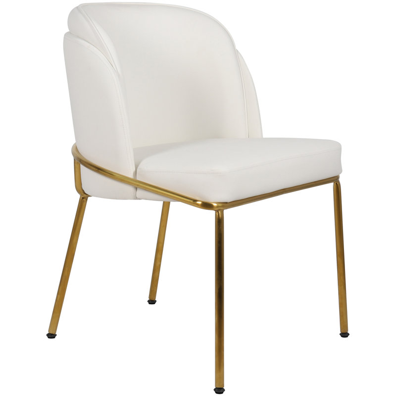 Jagger Side Chair, White Vegan Leather