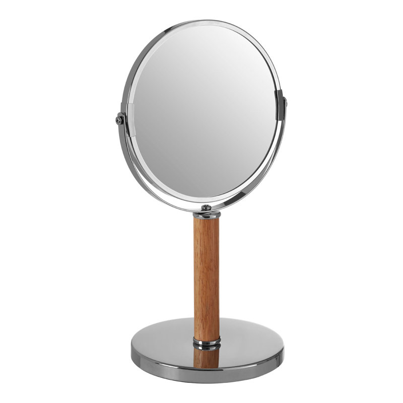Solid Wood Flat Floor Mirror, Silver