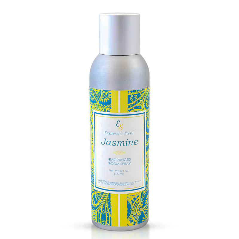 Expressive Scent Room Spray Air Freshener - Long Lasting Jasmine Aroma for Home, Bathroom, kitchen, Office & Car – Air freshener for home 6 FL Oz